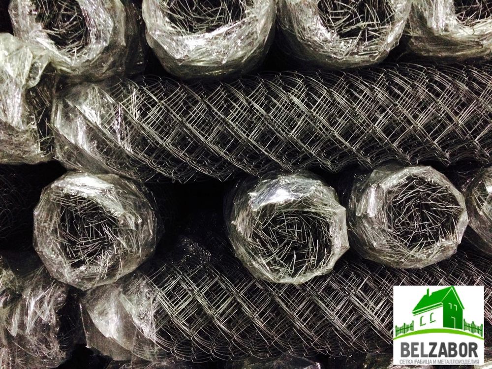Сетка-рабица оцинк., рул.10м, d=(1.6-20)мм, h=(1,2-1,5)м Беларусь1,6 1,20
